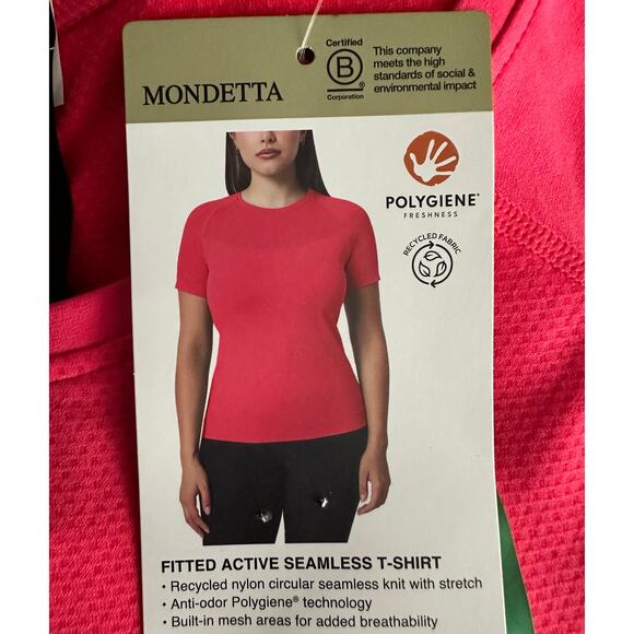 Mondetta Ladies Fitted Active Seamless T - NWT - XL - Vibrant Color - Picture 1 of 7